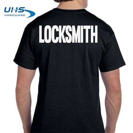 Uhs Hardware UHS Service:T-Shirt For Locksmith - Black-Large TS-BLACK-L